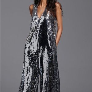 Anthropologie sequin jumpsuit